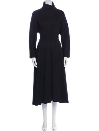Rosetta Getty Turtleneck Long Dress