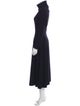 Rosetta Getty Turtleneck Long Dress