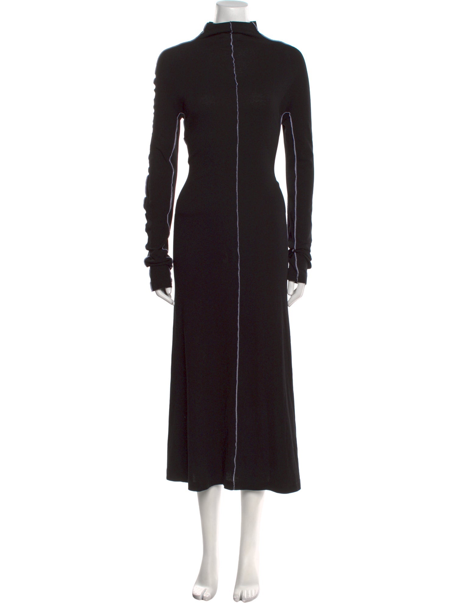 Rosetta Getty Turtleneck Long Dress