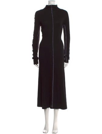 Rosetta Getty Turtleneck Long Dress