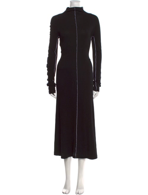 Rosetta Getty Turtleneck Long Dress