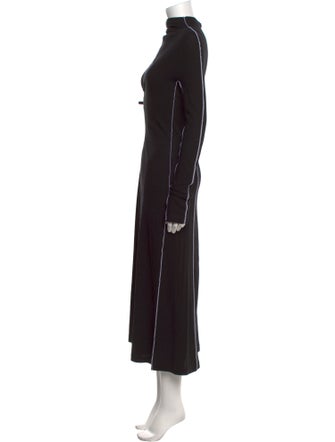 Rosetta Getty Turtleneck Long Dress