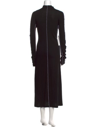 Rosetta Getty Turtleneck Long Dress