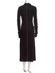 Rosetta Getty Turtleneck Long Dress