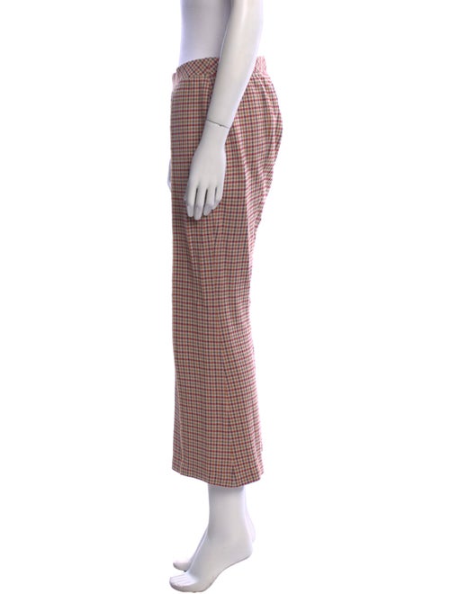 Rosetta Getty Houndstooth Print Wide Leg Pants