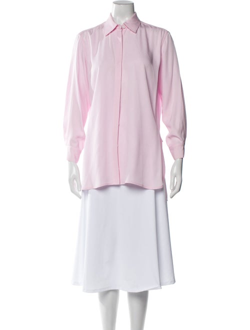 Rosetta Getty Long Sleeve Button-Up Top