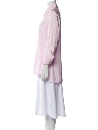 Rosetta Getty Long Sleeve Button-Up Top