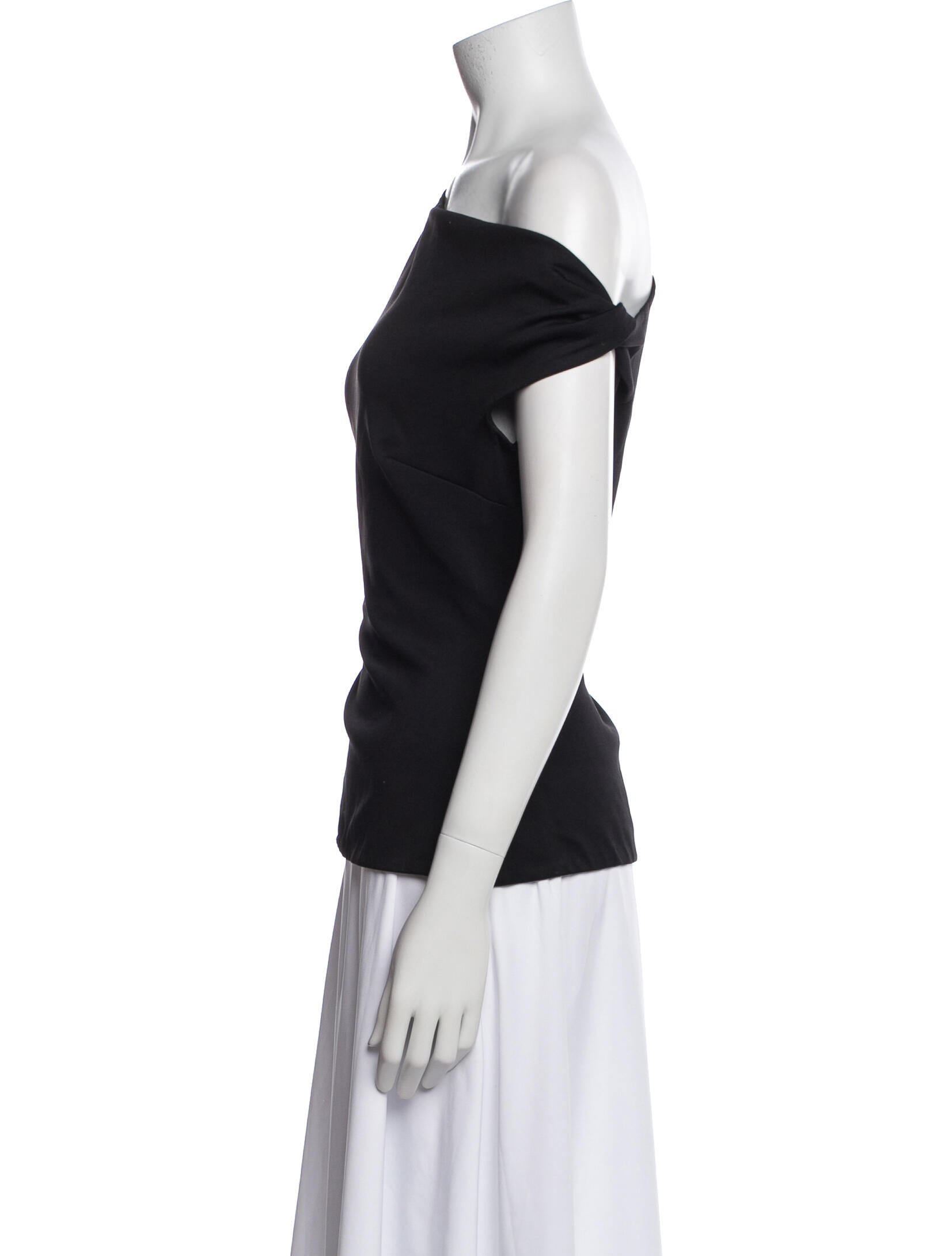 Rosetta Getty Nylon One-Shoulder Top