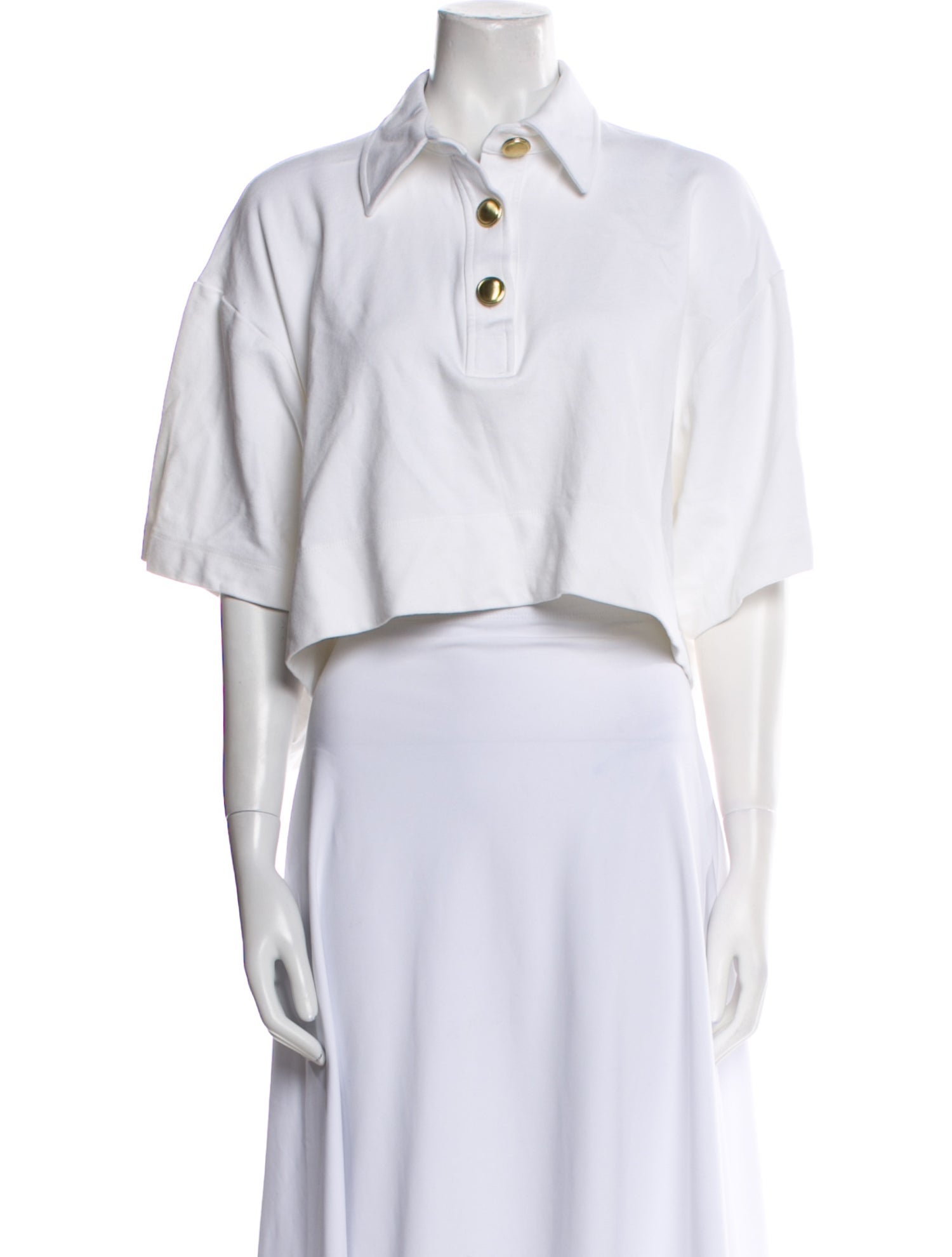 Rosetta Getty Short Sleeve Crop Top