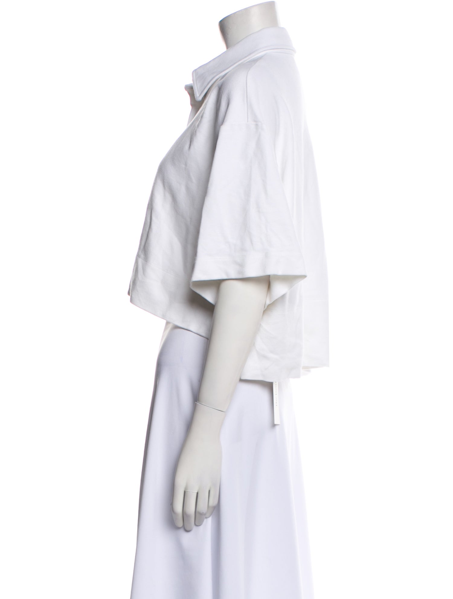 Rosetta Getty Short Sleeve Crop Top