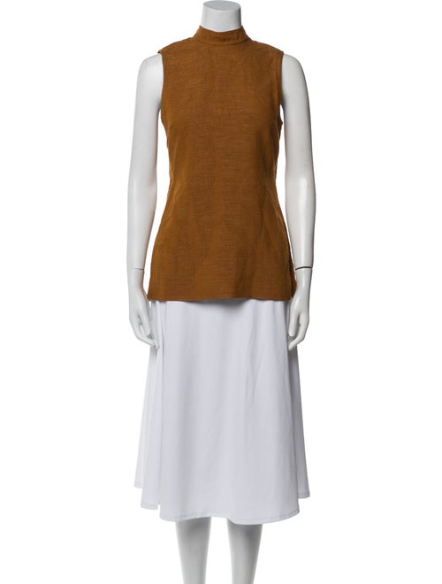 Rosetta Getty Mock Neck Sleeveless Tunic