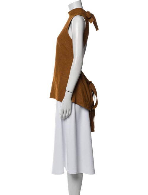 Rosetta Getty Mock Neck Sleeveless Tunic