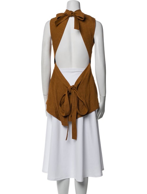 Rosetta Getty Mock Neck Sleeveless Tunic