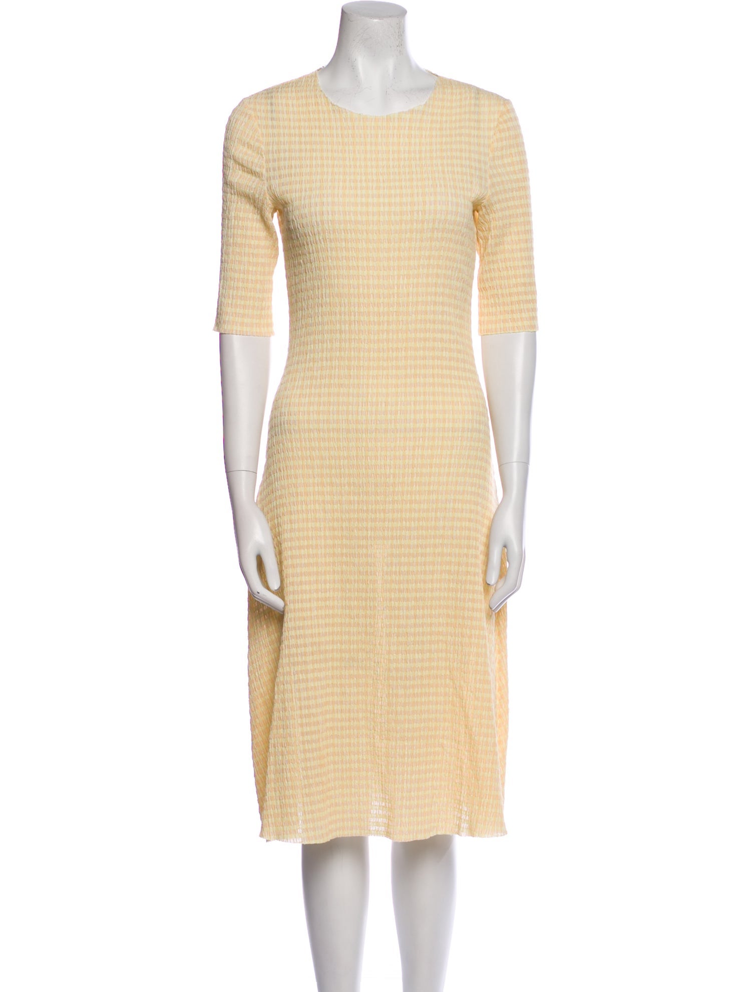 Rosetta Getty Crew Neck Midi Length Dress
