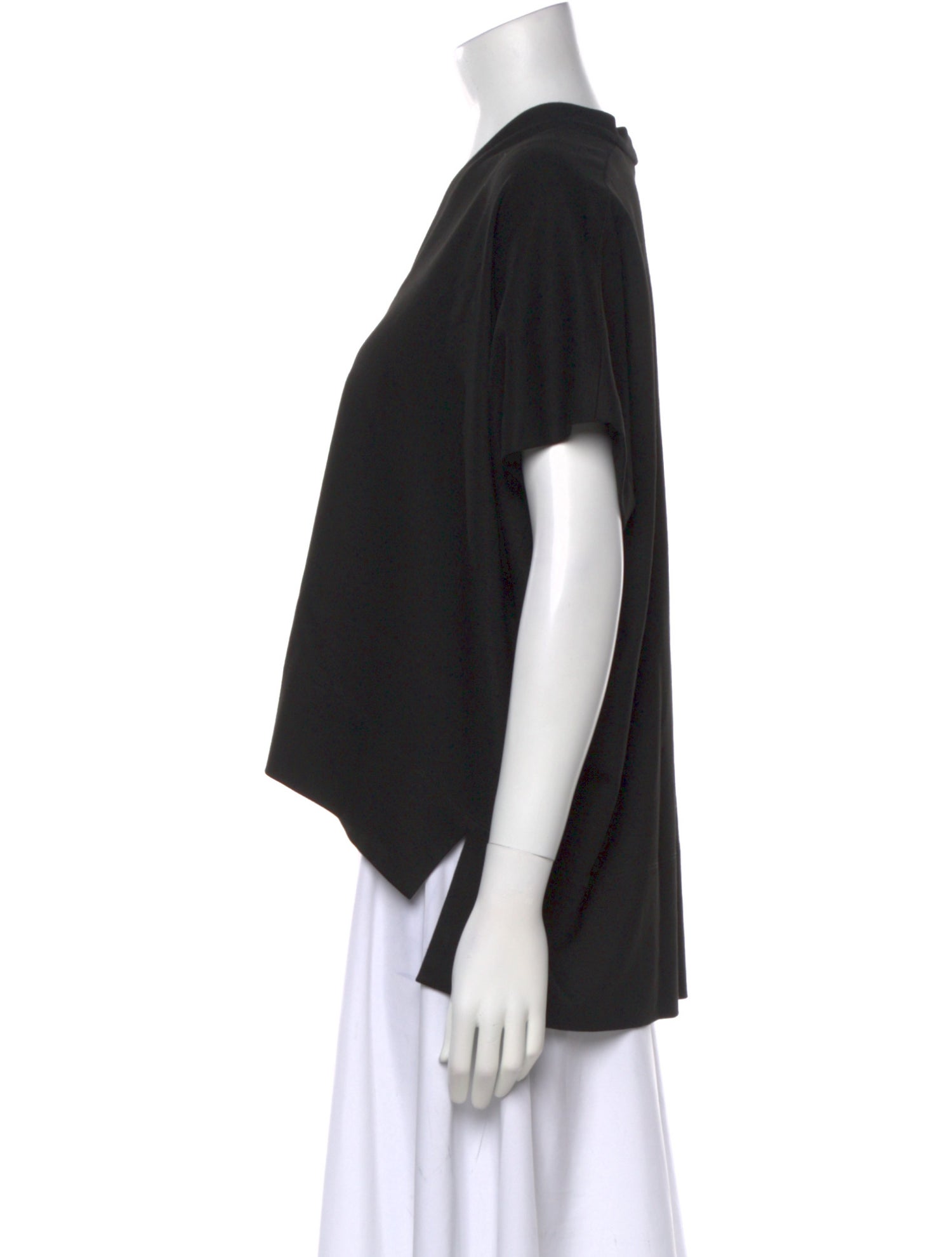 Rosetta Getty V-Neck Short Sleeve Blouse