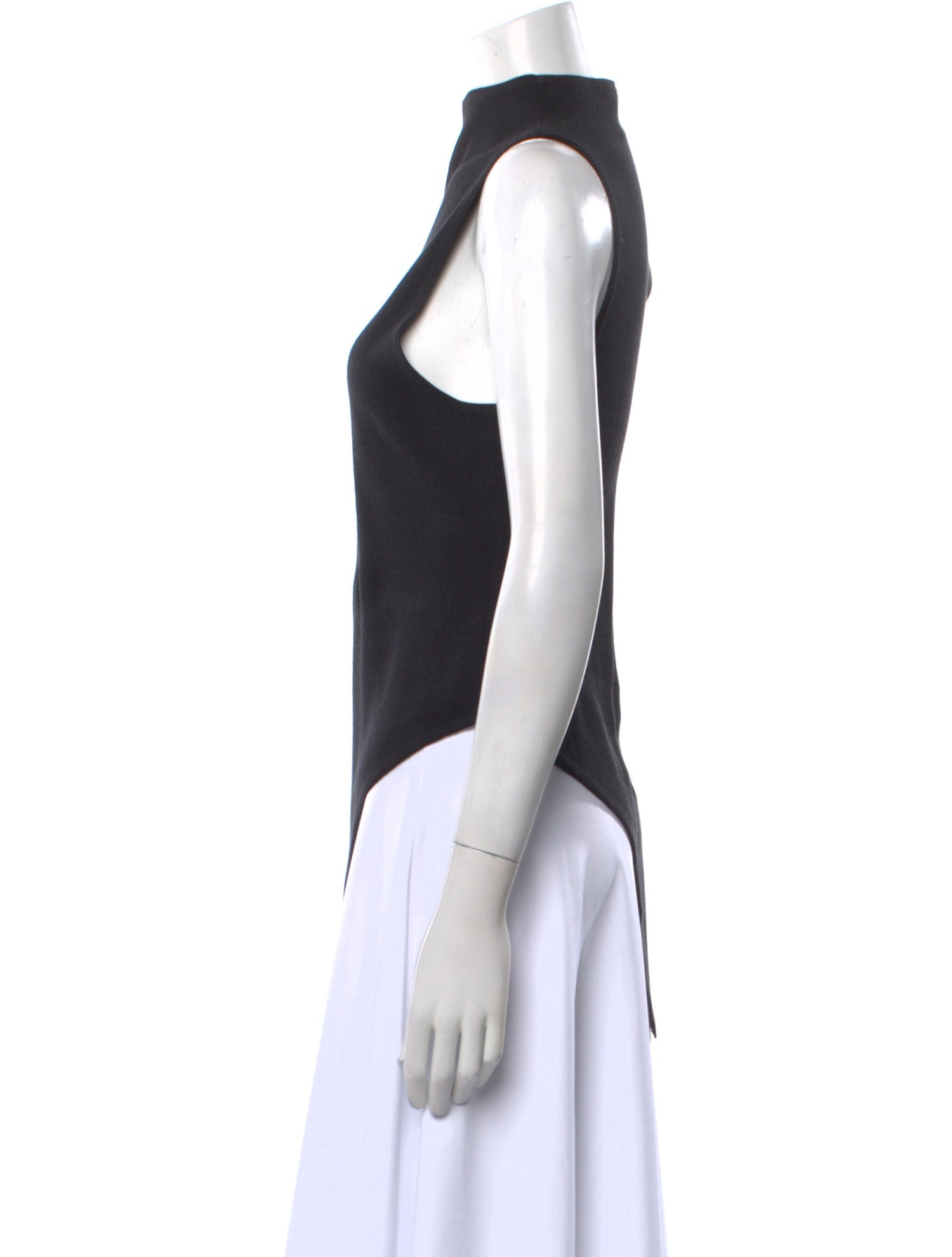 Rosetta Getty Silk Mock Neck Tunic