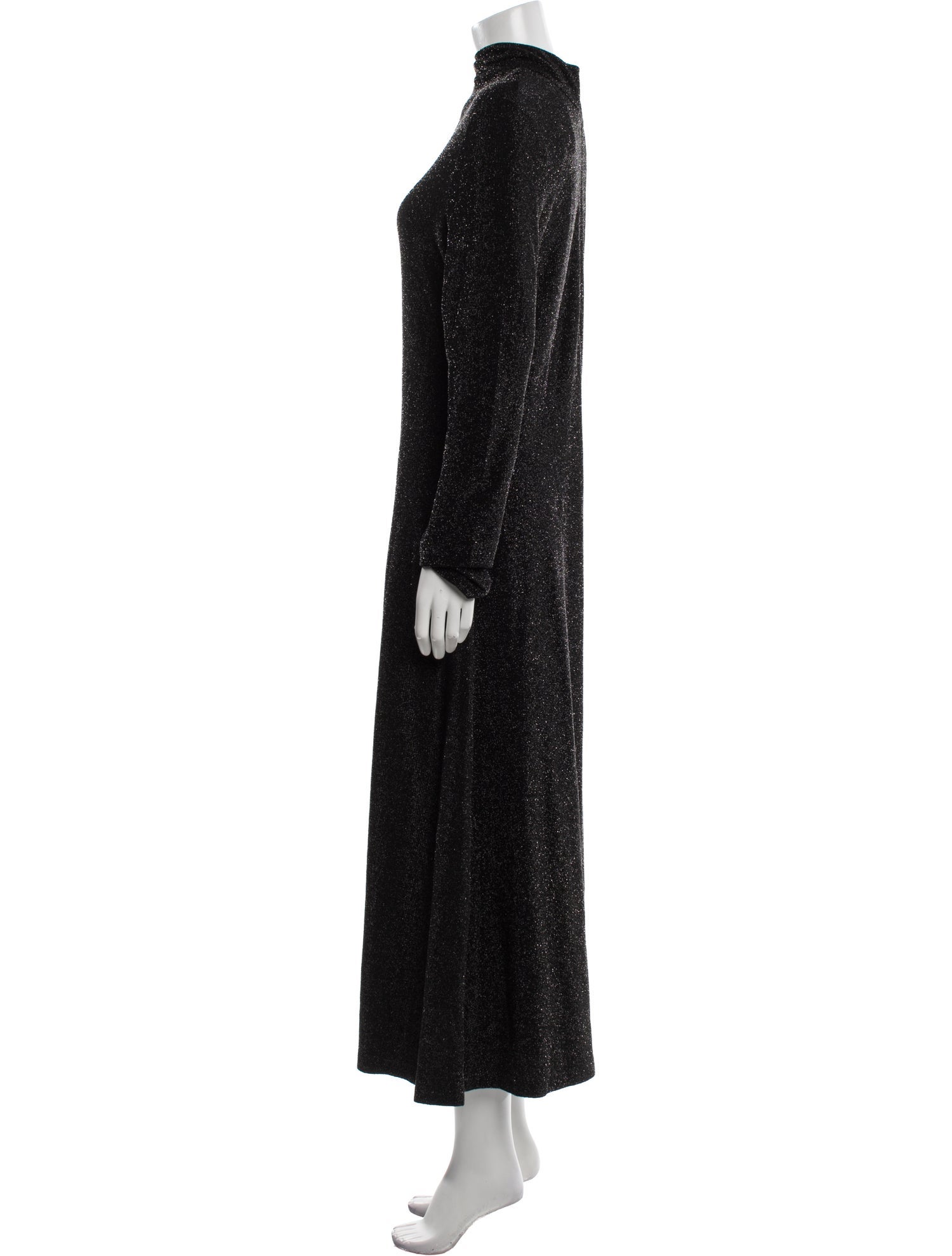 Rosetta Getty Turtleneck Long Dress