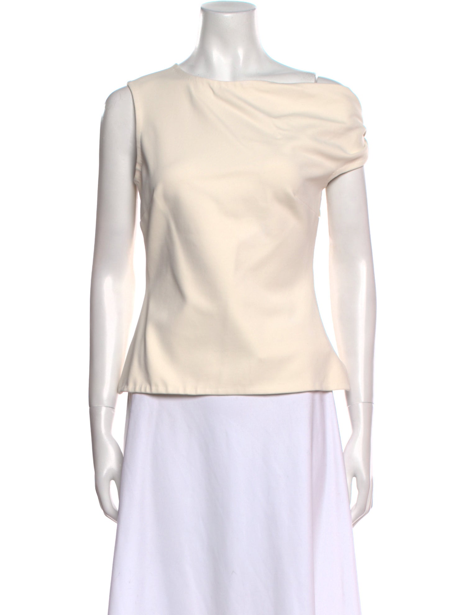 Rosetta Getty Scoop Neck Sleeveless Top