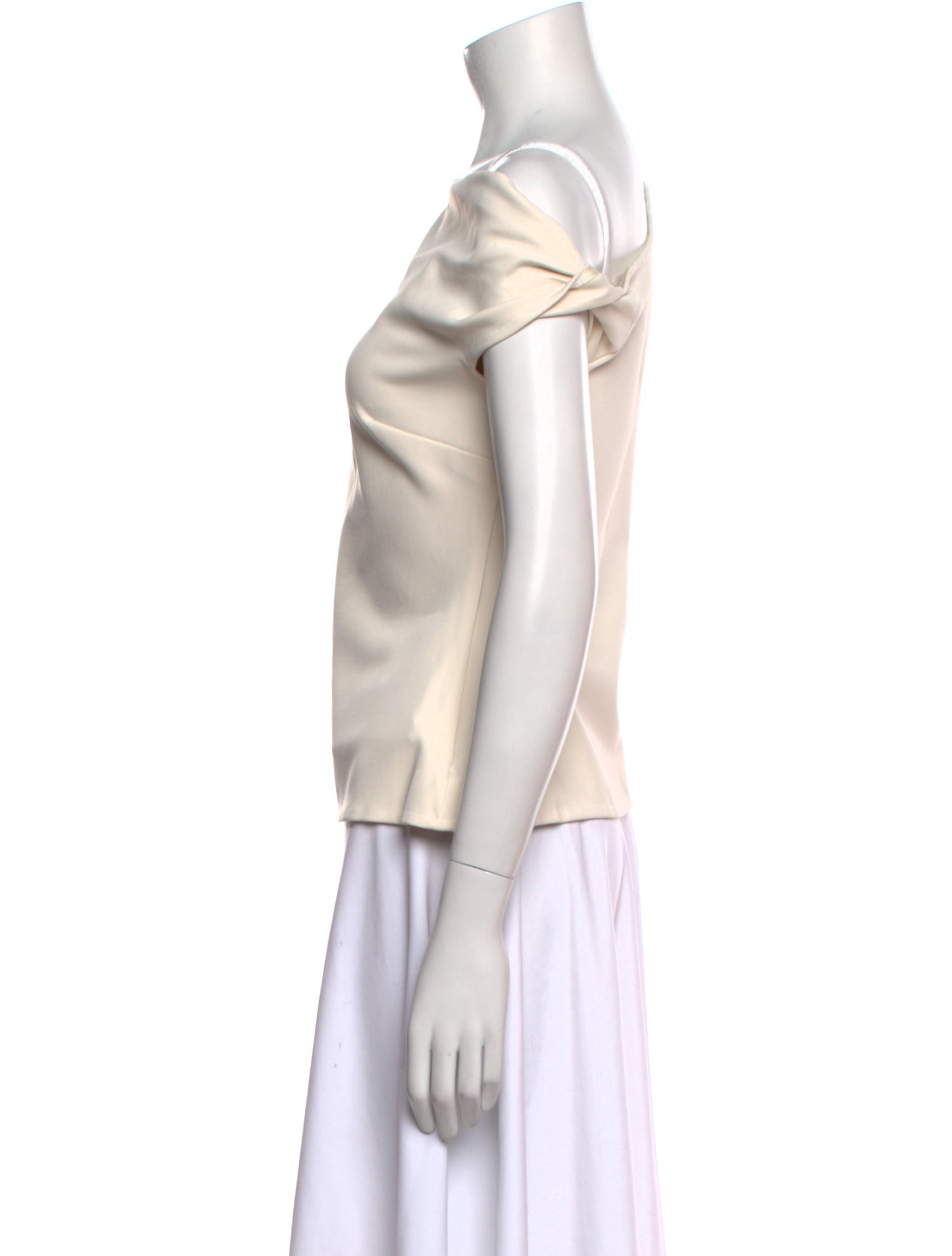 Rosetta Getty Scoop Neck Sleeveless Top