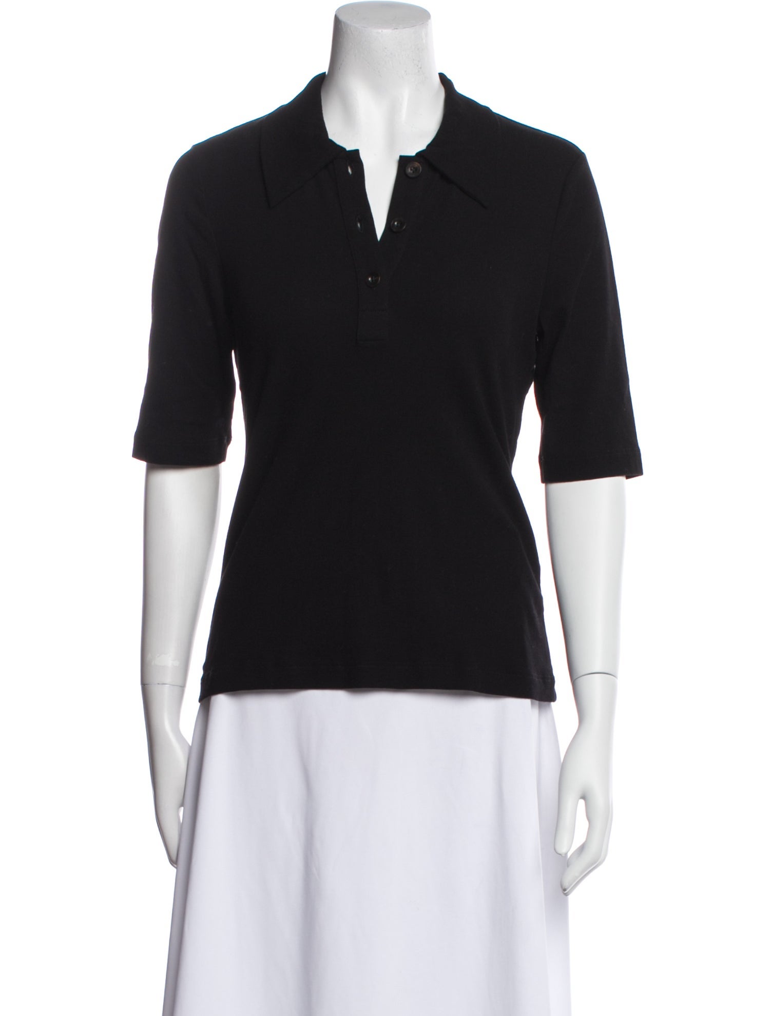 Rosetta Getty V-Neck Short Sleeve Polo