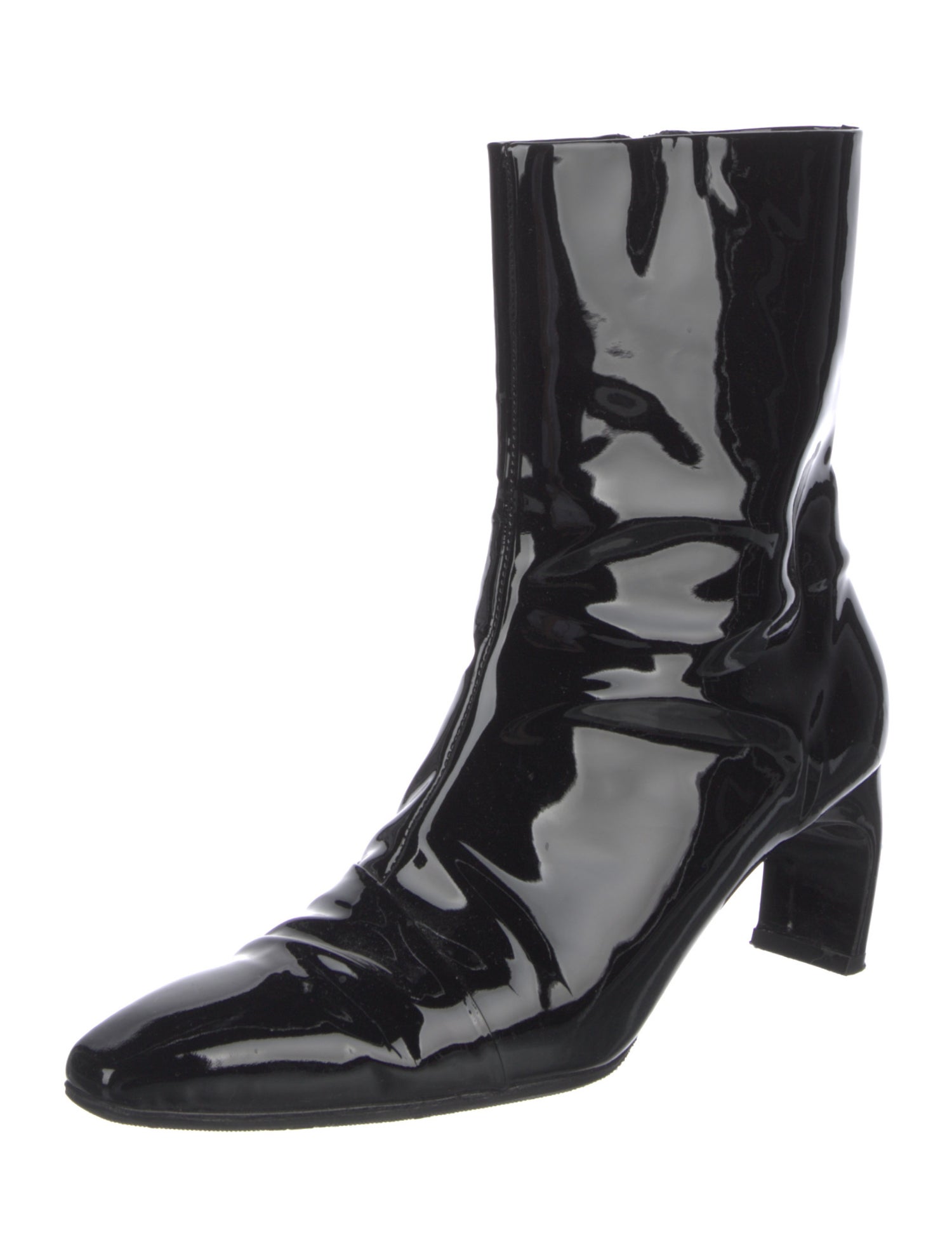 Rosetta Getty Patent Leather Sock Boots