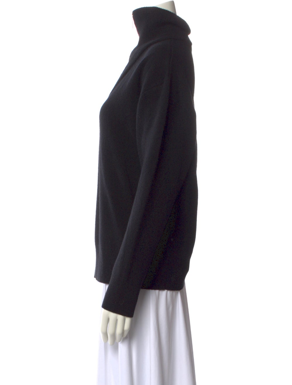 Rosetta Getty Wool Pullover Black Long Sleeve wit… - image 2