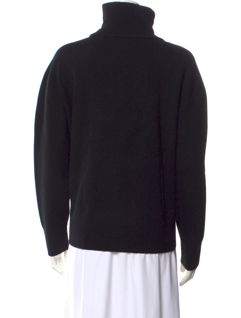 Rosetta Getty Wool Pullover Black Long Sleeve wit… - image 3
