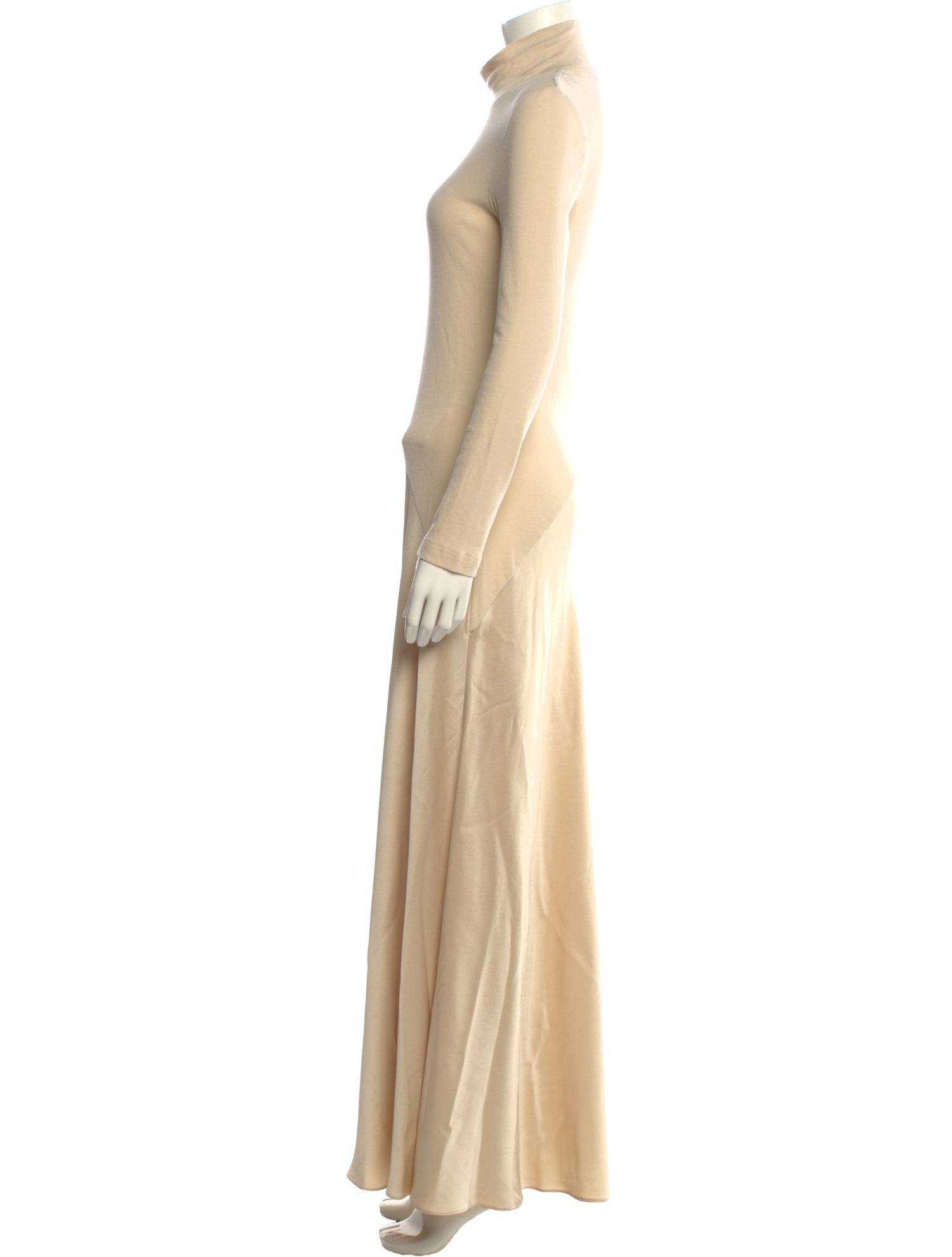 Rosetta Getty Turtleneck Long Dress