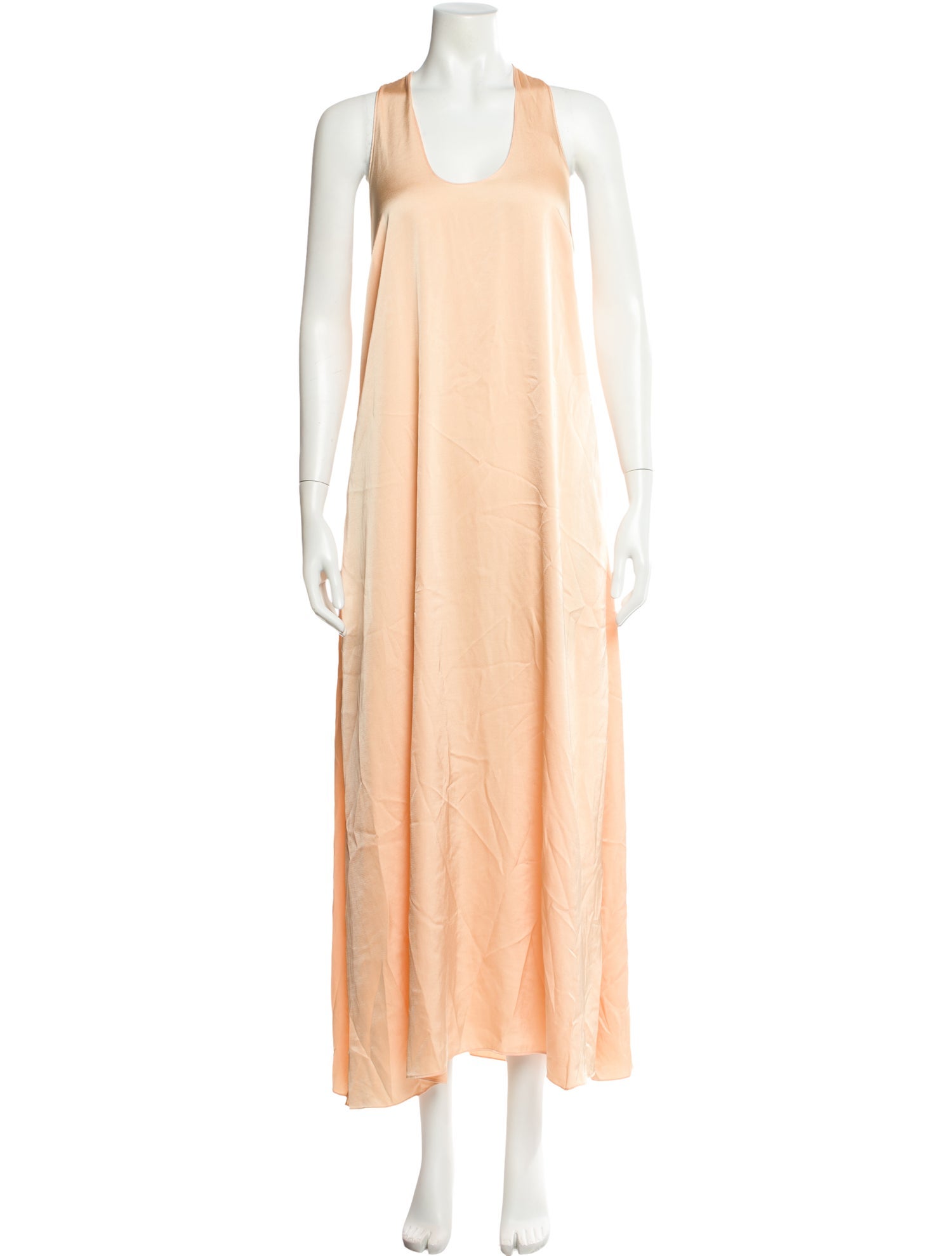 Rosetta Getty Scoop Neck Long Dress