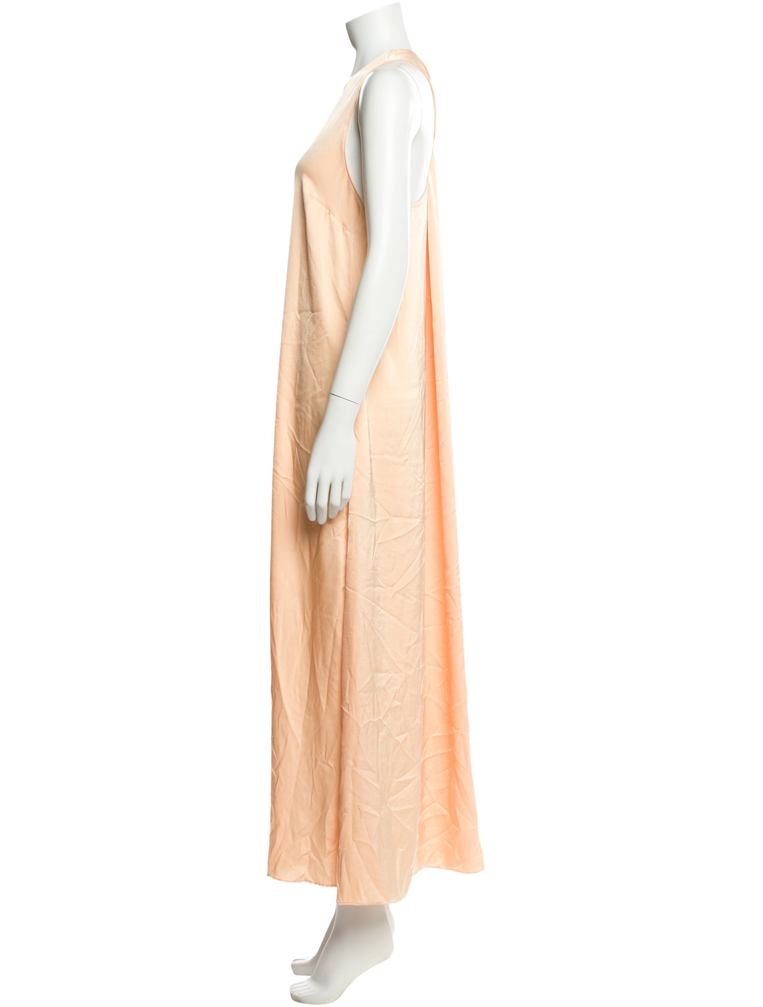 Rosetta Getty Scoop Neck Long Dress