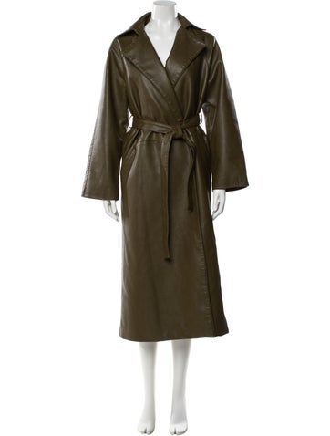 Pre-owned Rosetta Getty Trench Coat In Green