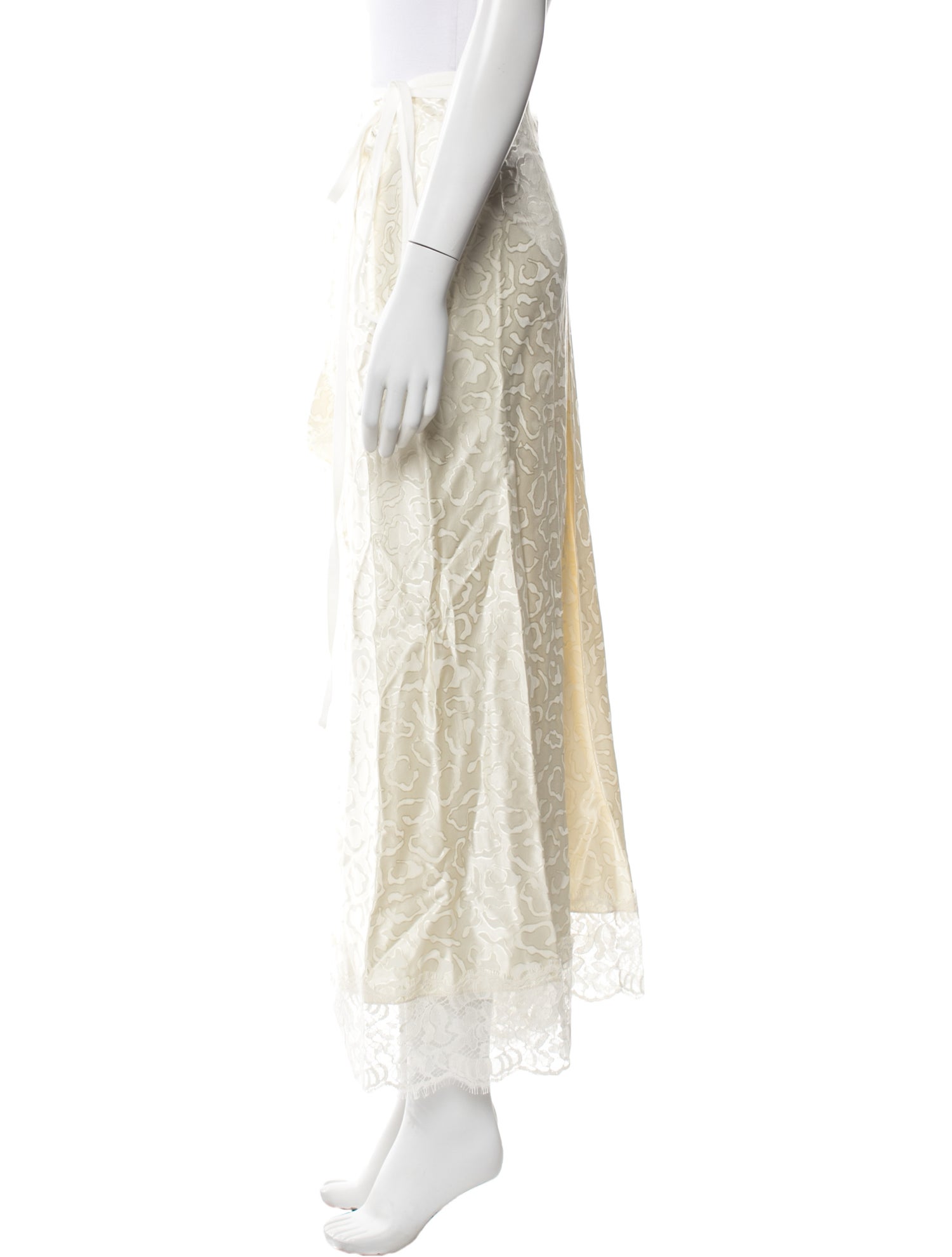 Rosetta Getty Lace Pattern Midi Length Skirt w/ Tags