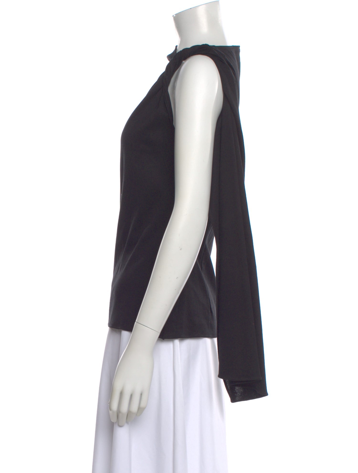 Rosetta Getty Asymmetrical Sleeveless Top