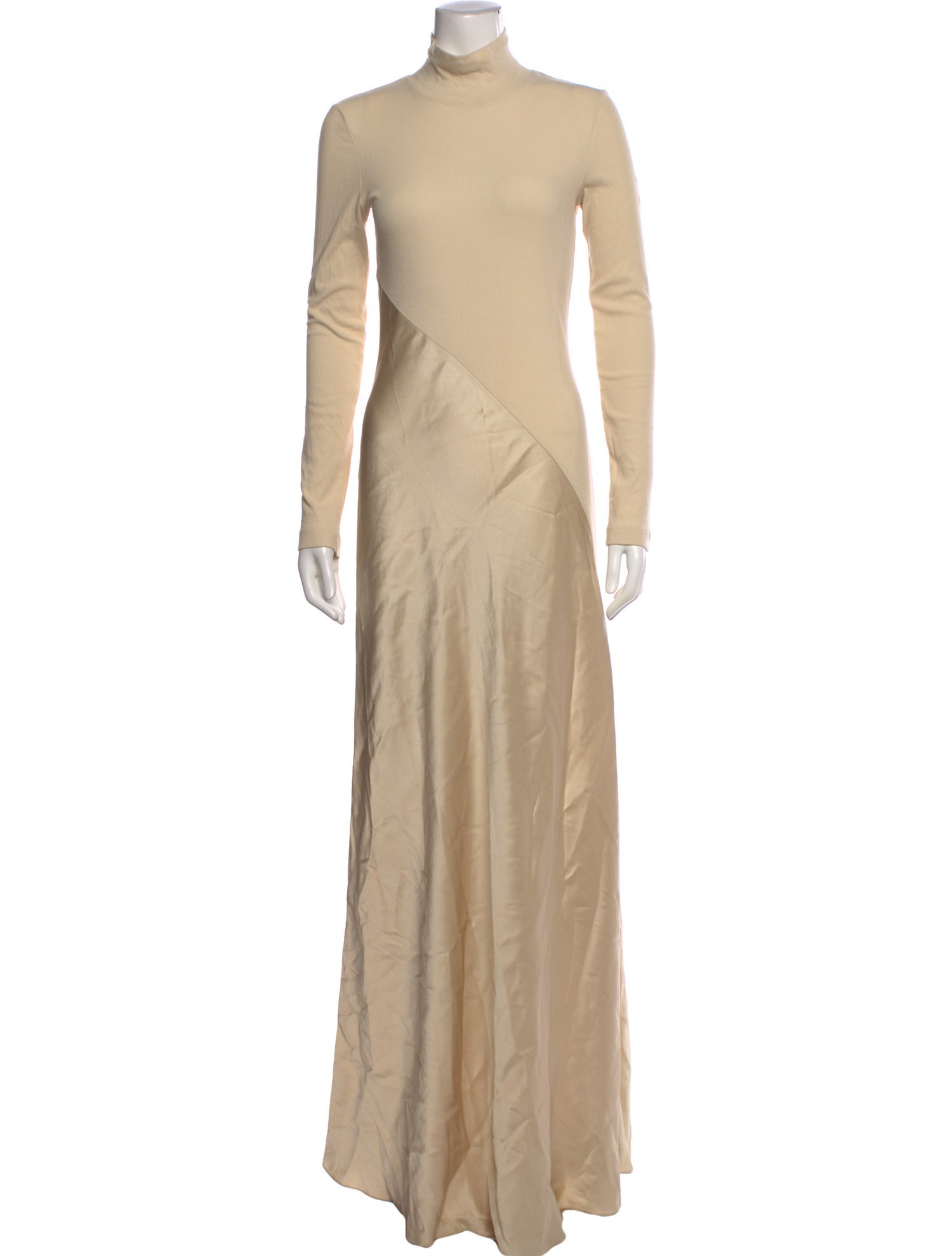 Rosetta Getty Turtleneck Long Dress