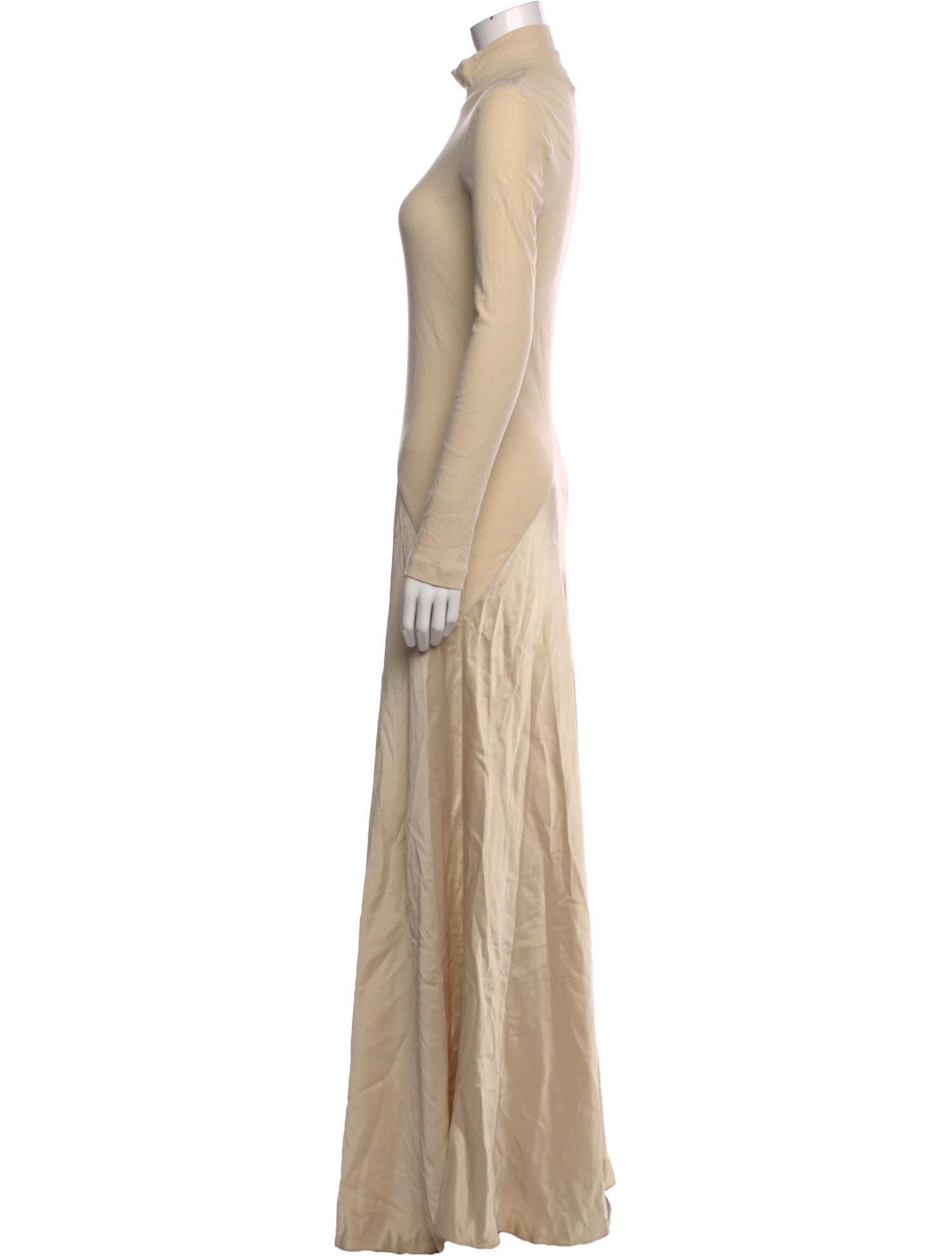 Rosetta Getty Turtleneck Long Dress