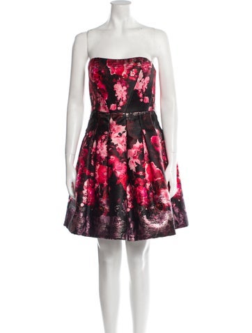 Rubin Singer Tops Floral Print Strapless Tunic US 6 | M