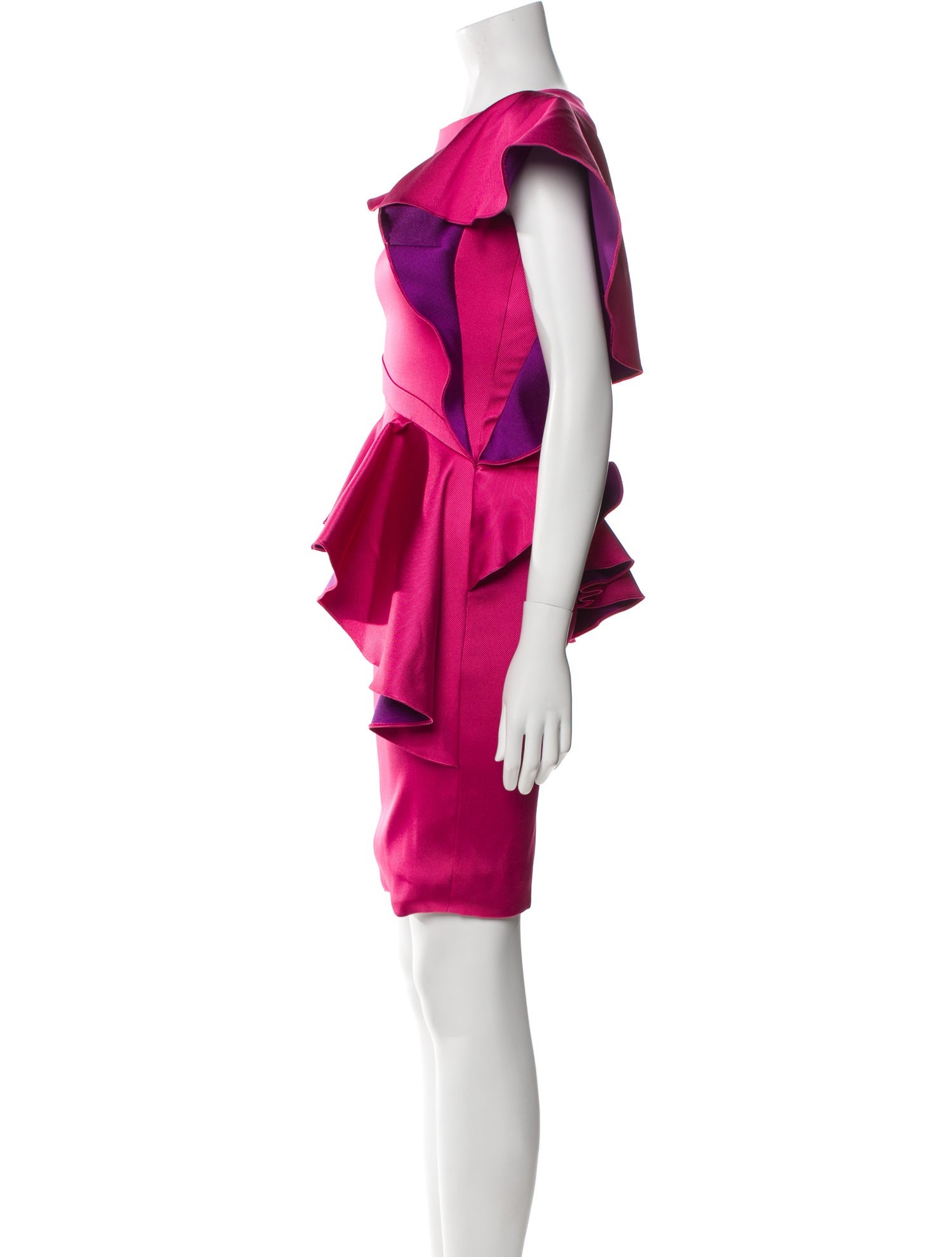 Rubin Singer Bateau Neckline Mini Dress