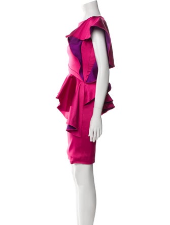 Rubin Singer Bateau Neckline Mini Dress