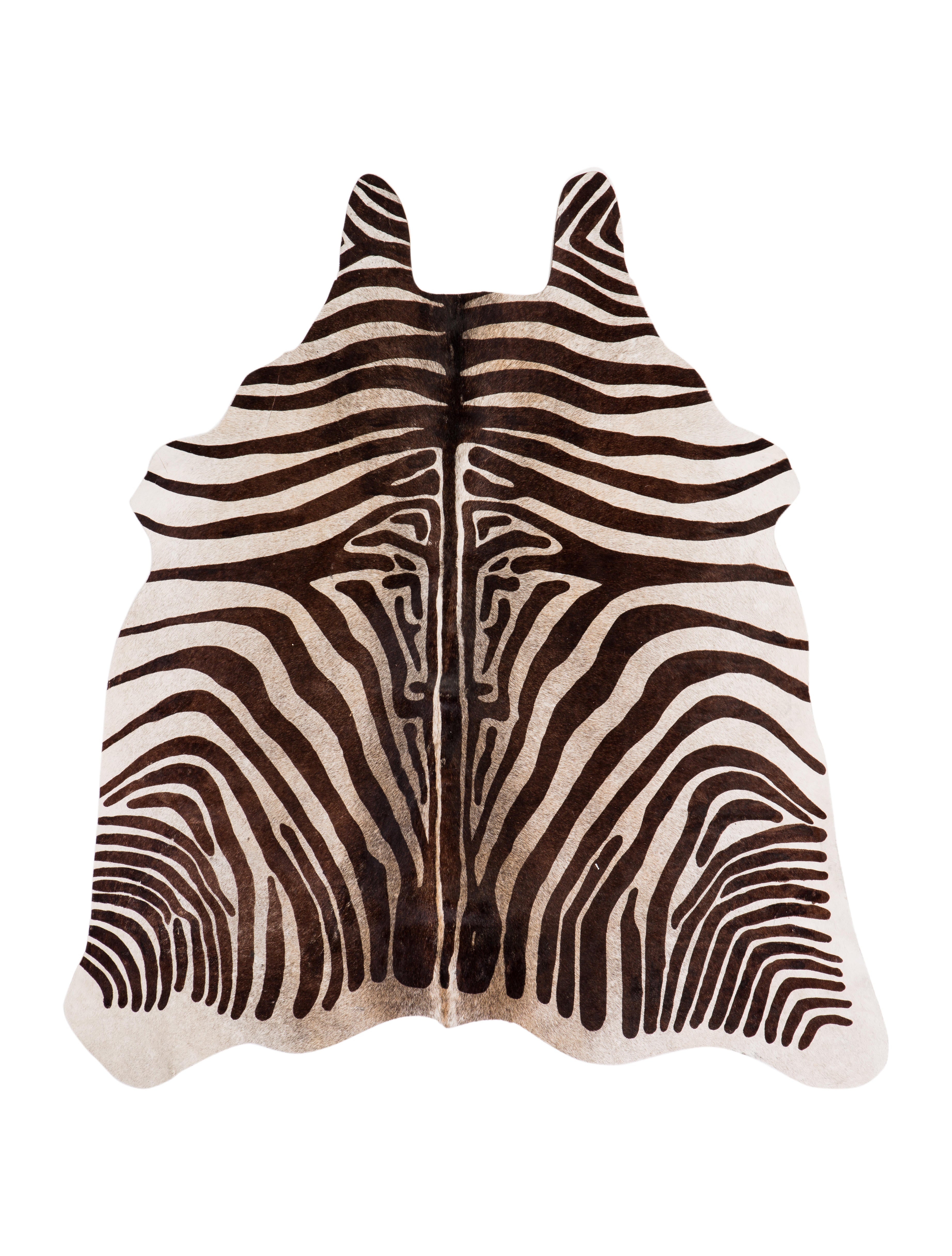 Rug Ponyhair Rug 5'5", 5'2" Brown Small & Entryway Rugs, Rugs