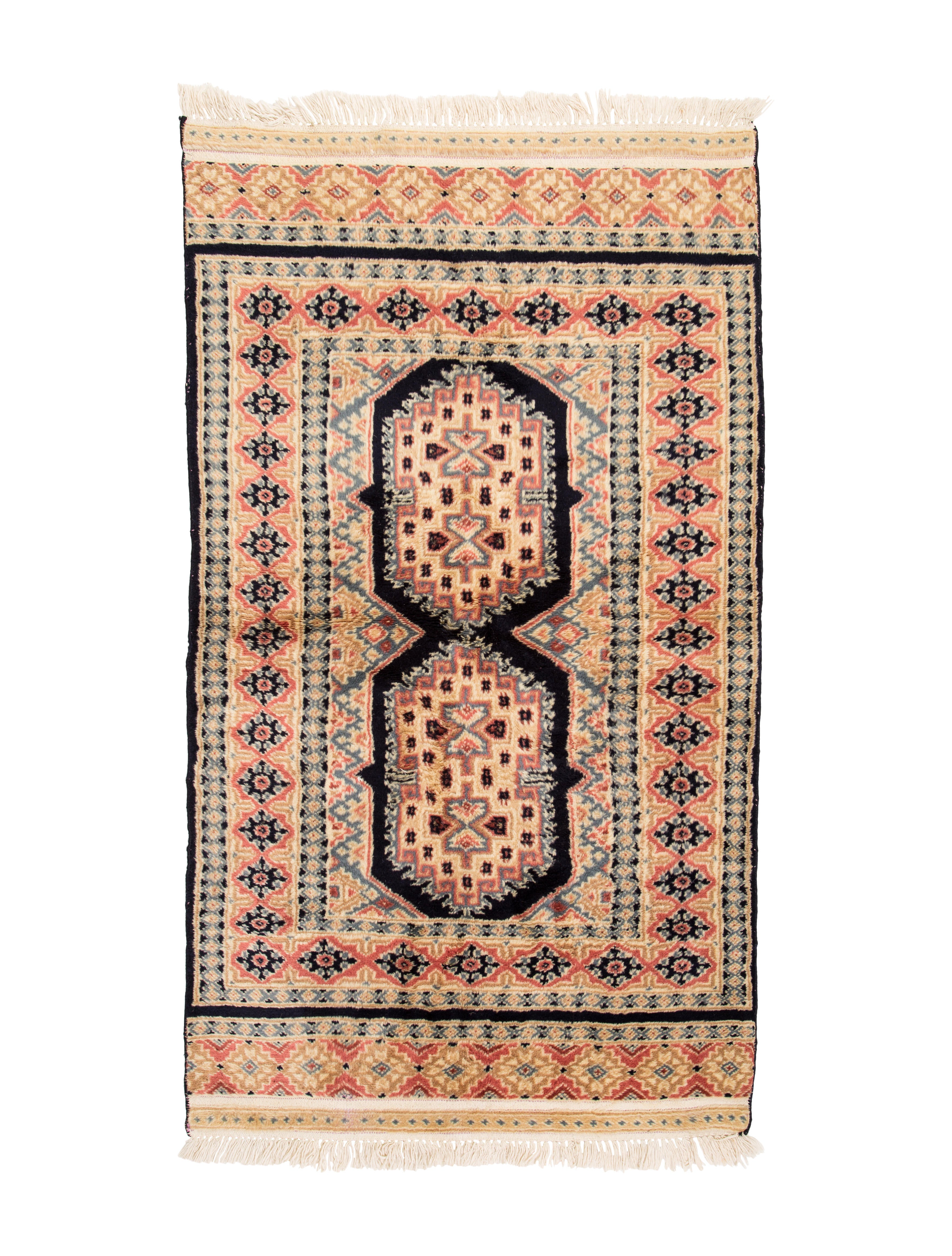 Rug Bokara Rug 5'7" x 3' Blue Small & Entryway Rugs, Rugs RUG20586