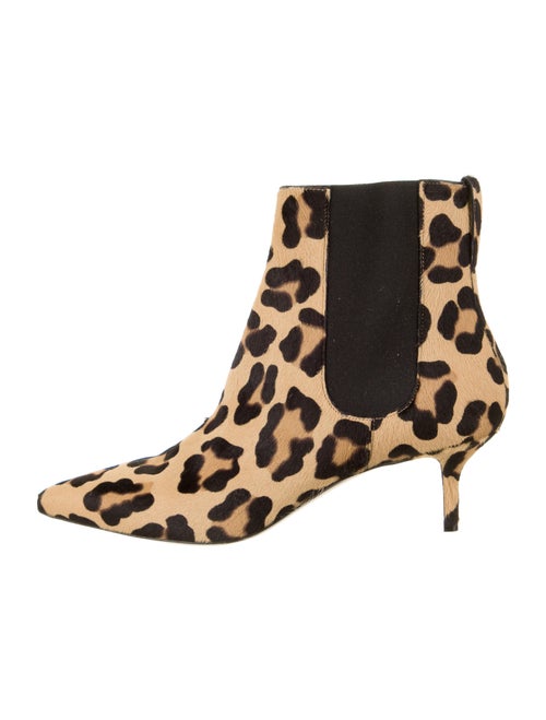 Francesco Russo Calf Hair Animal Print Chelsea Boo