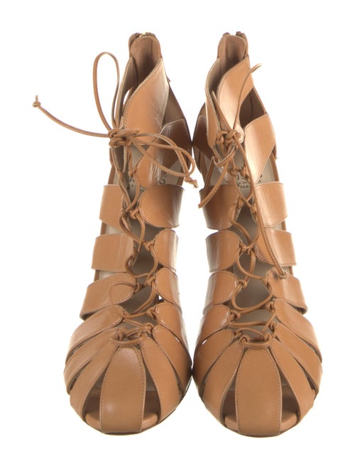 Francesco Russo Leather T-Strap Pumps