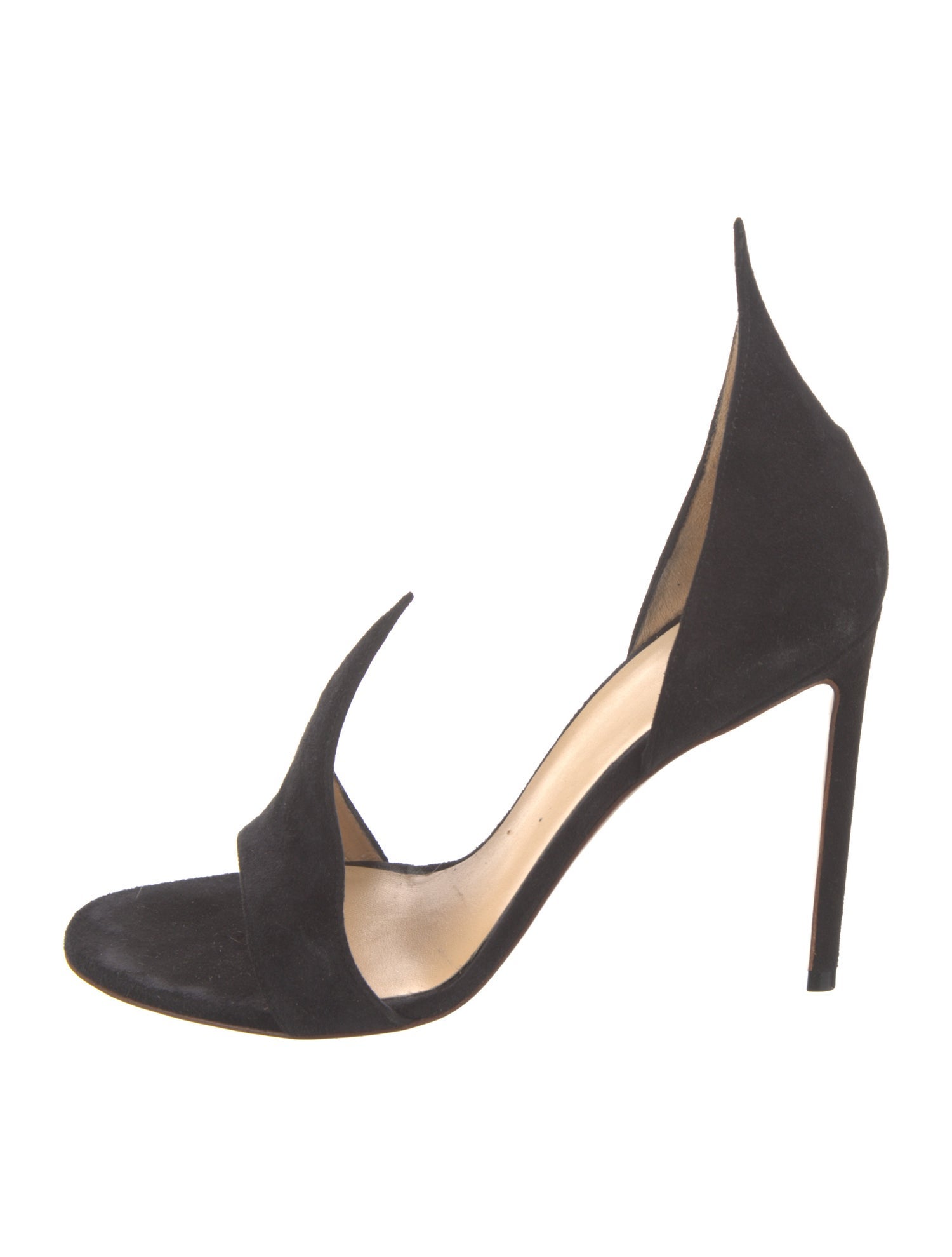 Francesco Russo Suede D'Orsay Pumps