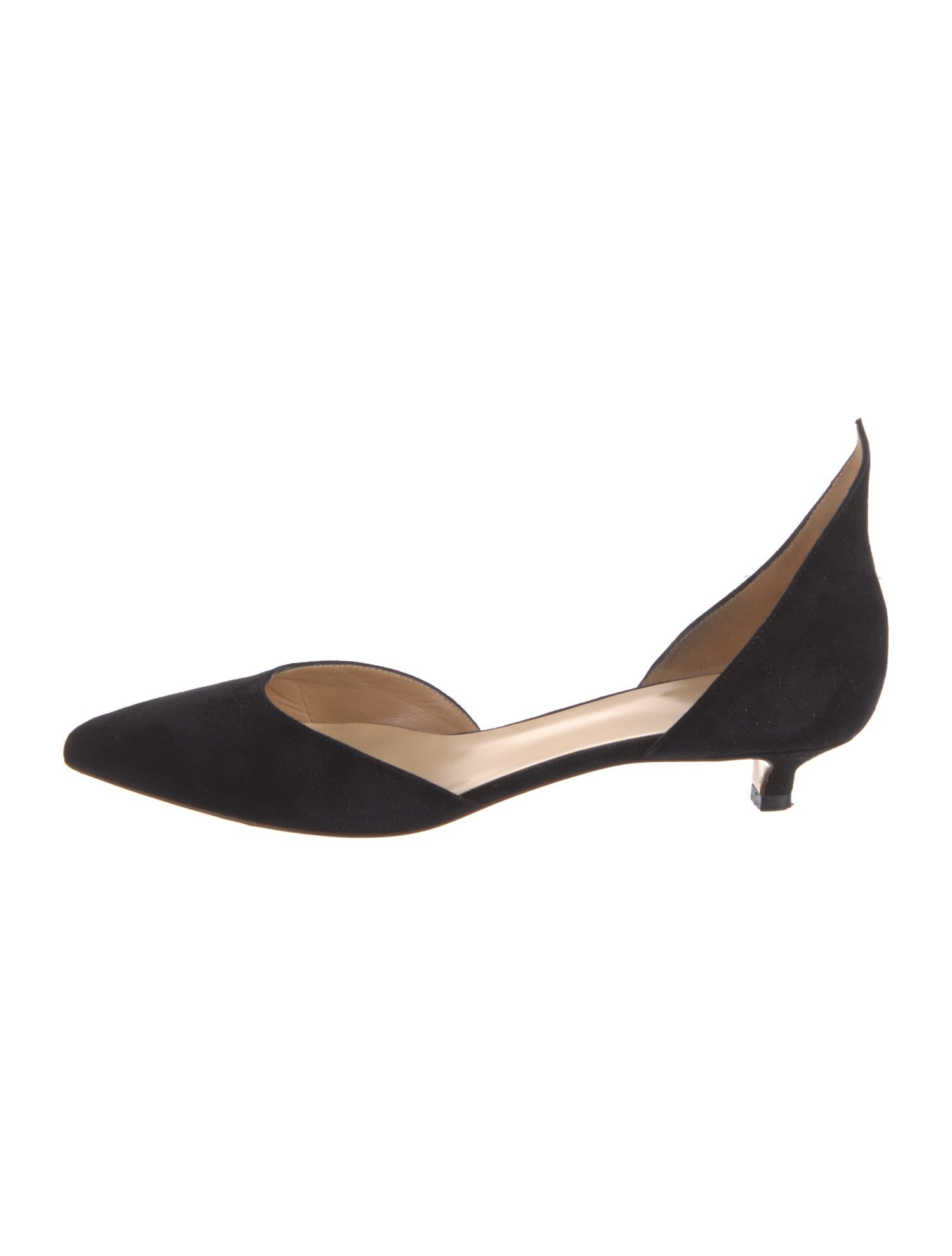 Francesco Russo Suede D'Orsay Pumps
