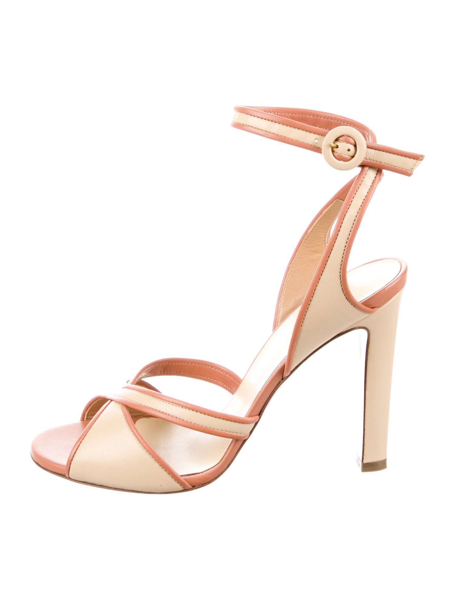 Francesco Russo Leather Cutout Accent Sandals