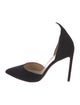 Francesco Russo Suede D'Orsay Pumps