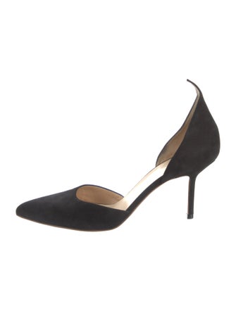 Francesco Russo Suede D'Orsay Pumps