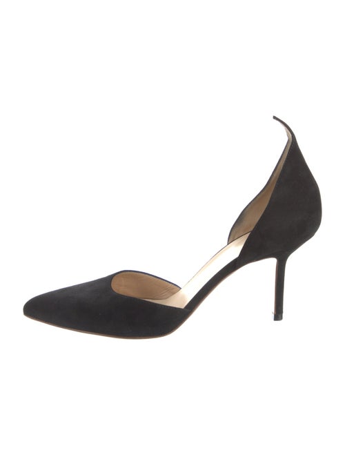Francesco Russo Suede D'Orsay Pumps