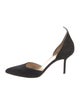 Francesco Russo Suede D'Orsay Pumps