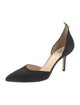 Francesco Russo Suede D'Orsay Pumps
